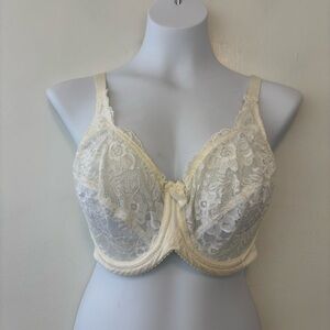 Lunaire lace underwire bra ivory size 38C